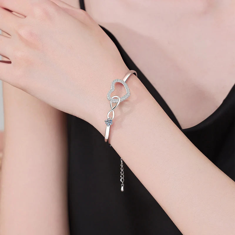 Pulseira Coração Infinito